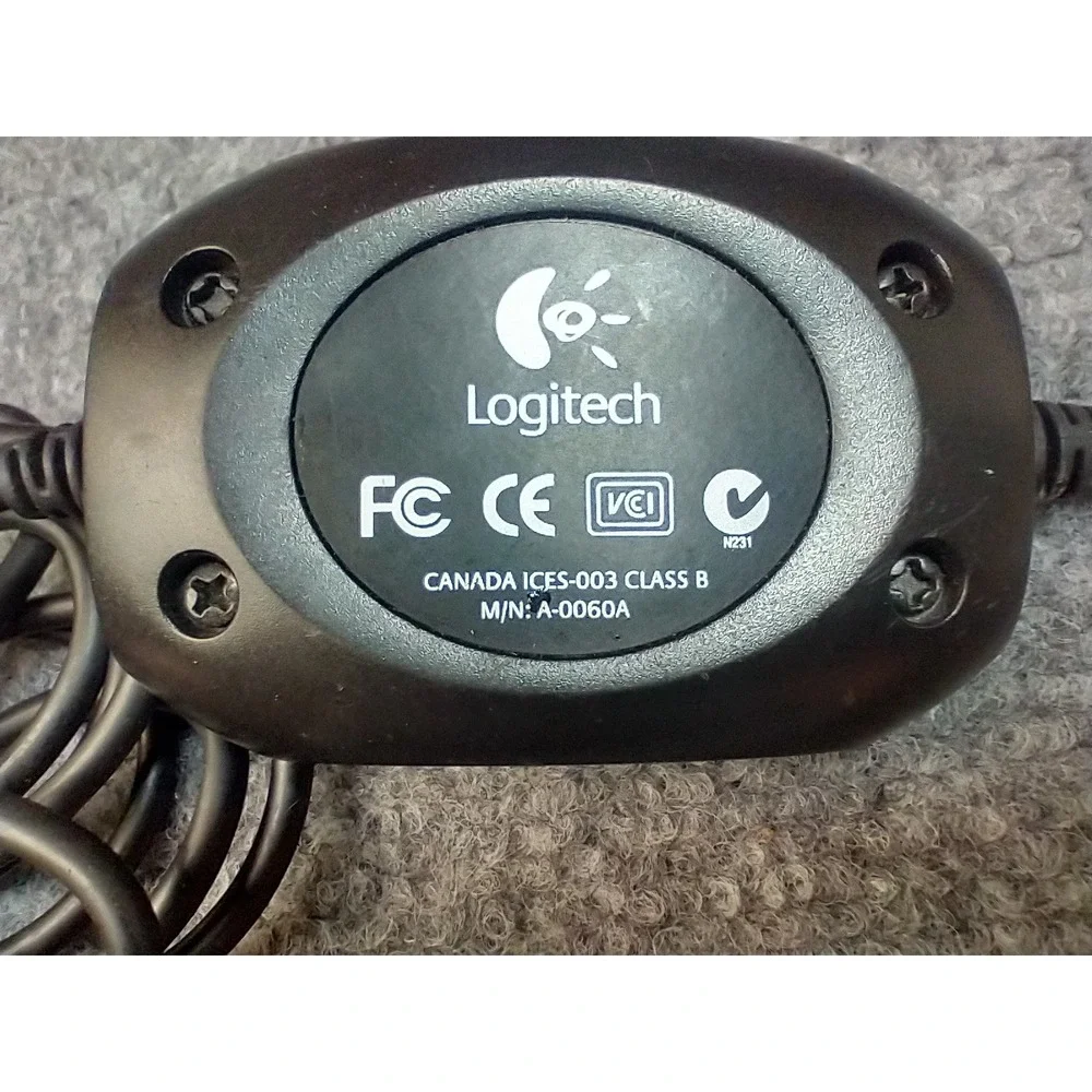 Konami‎ Logitech USB Microphone A-0060A Black Wired Karaoke Video Game Mic